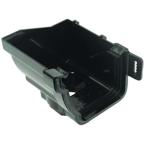 Rainwater StormLine OsRSt PVC-U Stop end Outlet Left Hand Black 111mm