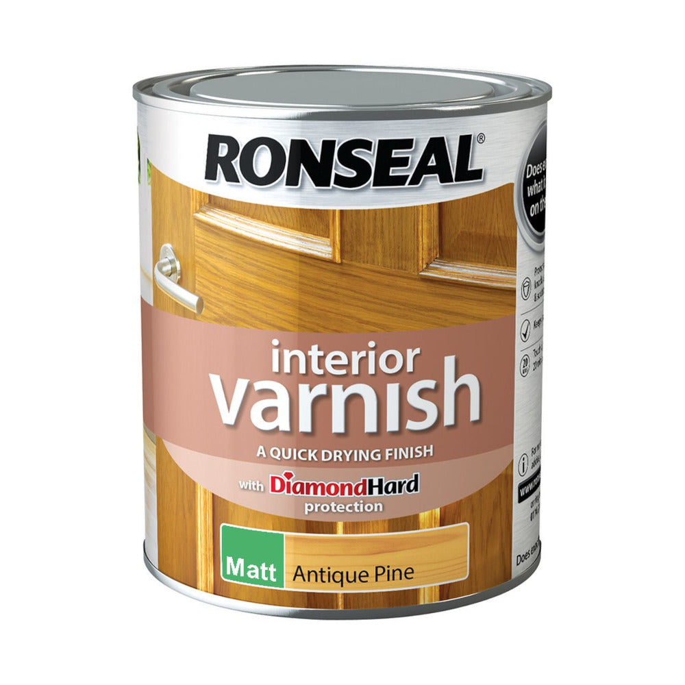 Ronseal Interior Varnish Antique Pine Matt 750ml