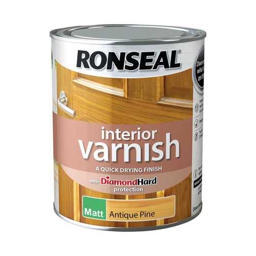Ronseal Interior Varnish Antique Pine Matt 750ml
