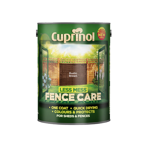 Cuprinol Less Mess Fence Care Rich Oak 5L