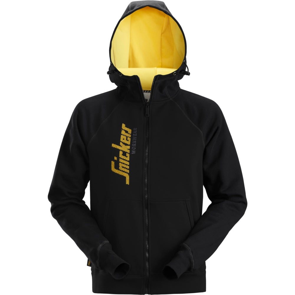 Snickers - Logo Full Zip Hoodie - Black