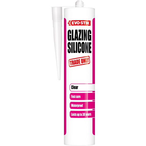 Evo-Stik Glazing Silicone Sealant Clear