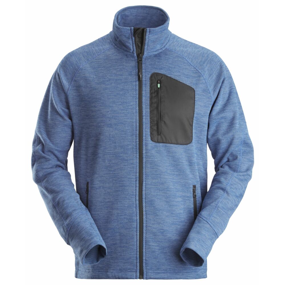 Snickers - FlexiWork, Fleece Jacket - True Blue\\Black