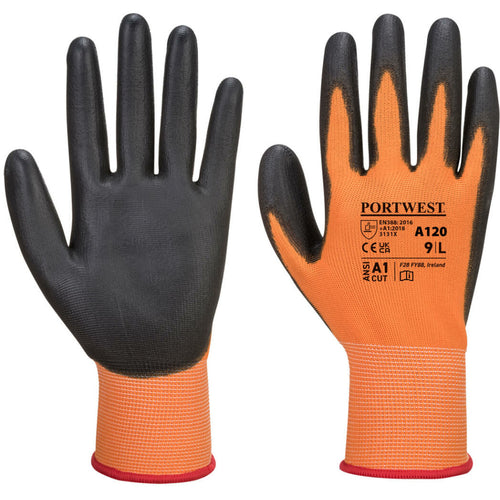 Portwest - PU Palm Glove - Orange/Black