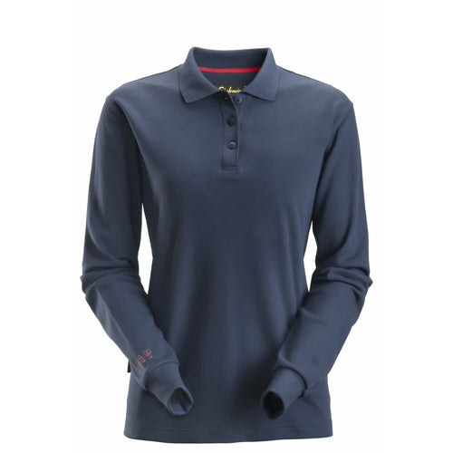 Snickers - ProtecWork, Women's Long Sleeve Polo Shirt - Navy