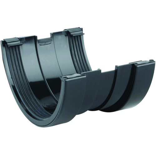 Rainwater RoofLine OsRRoo PVC-U Gutter Union Black 150mm
