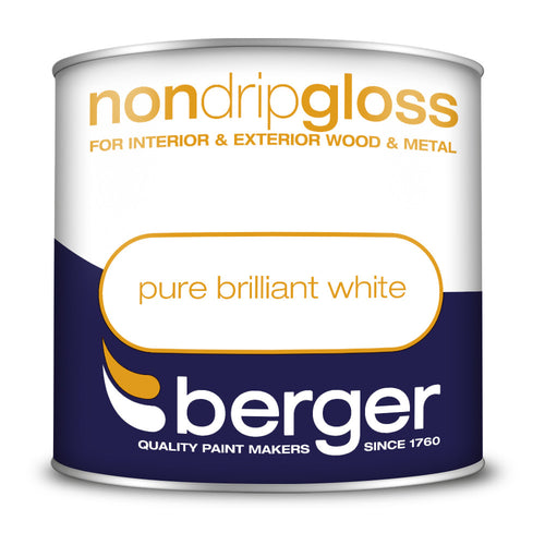 Berger Non Drip Gloss Brilliant White 250ml