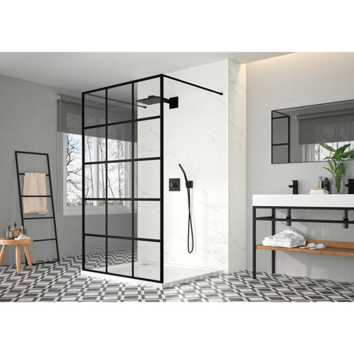 Merlyn Black 1200 Double Entry Showerwall