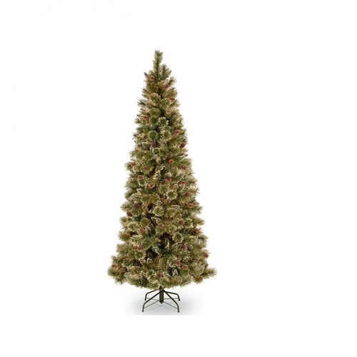 National Tree Company - Glittery Bristle Pine Christmas Tree - 6.5ft