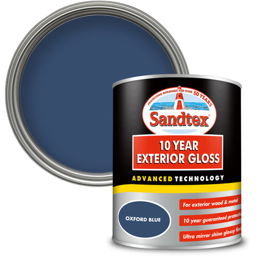 Sandtex 10 Year Gloss Oxford Bluee 750ml