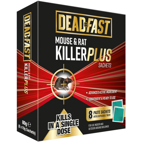 Deadfast Mouse and Rat Killer Plus x 8 Sachets