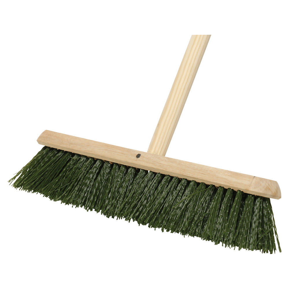 Dosco - 18\ Patio Brush Stiff green Handled