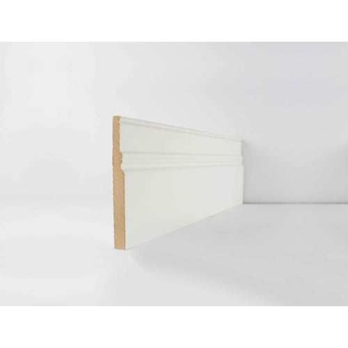 Seadec White Primed Chamfered Skirting 18mm