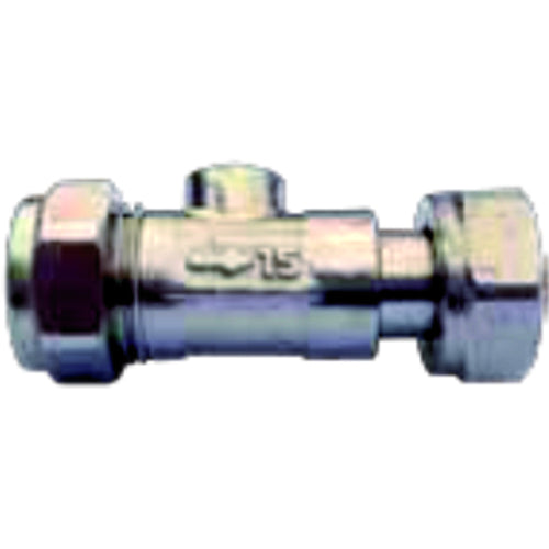 South Coast Plumbing - St.Serv Valve 15mm x 1/2\ 14.7mm Brass Olive Plated