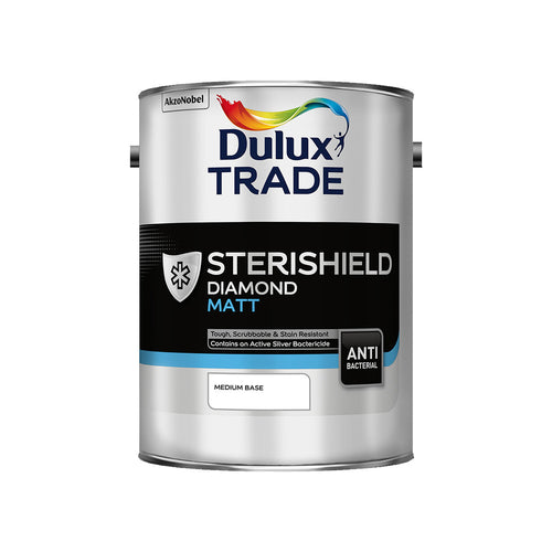Dulux Trade Sterishield Diamond Matt Medium Base 5L