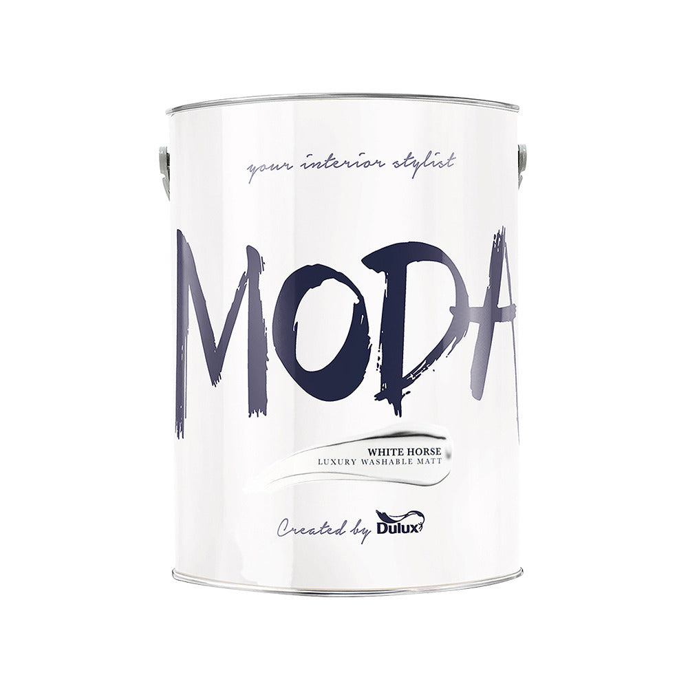 Dulux Moda Matt White Horse 5L