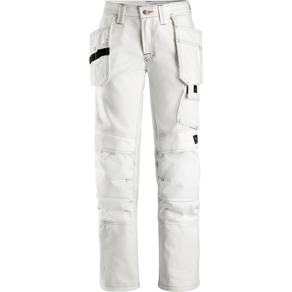 Snickers - Women's Painter's Holster Pockets Trousers - White\\White