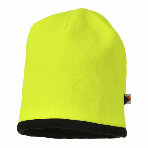 Portwest  - Reversible Hi-Vis Beanie Hat - Yellow/Black