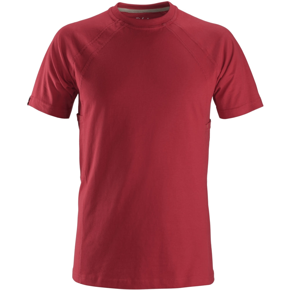 Snickers - T-Shirt with MultiPockets  - Chili red