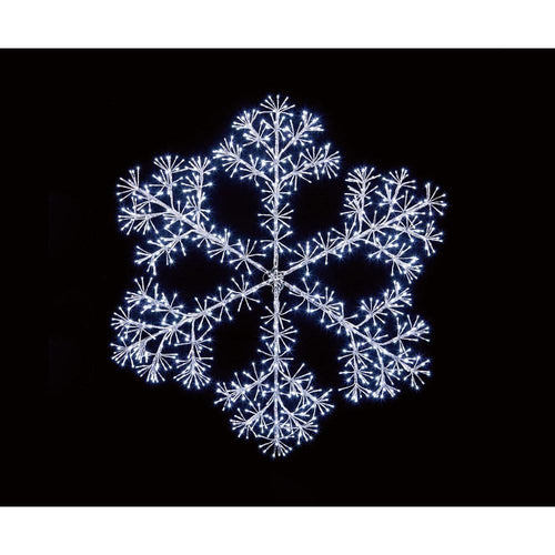 Premier Decorations - Silver Starburst Snowflake - 1.5m