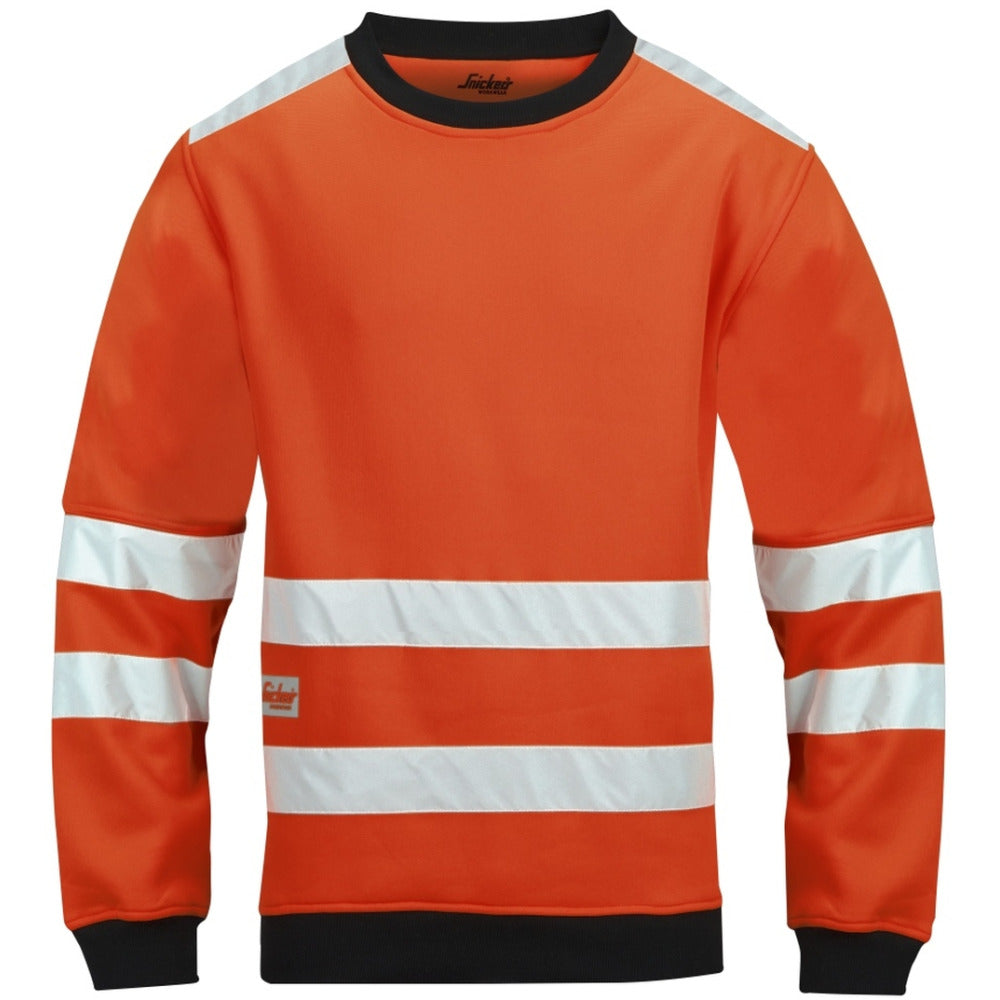 Snickers - High-Vis Micro Fleece Round Neck Class 3 - High vis orange