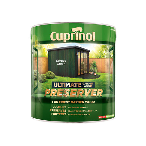 Cuprinol Ultimate Garden Wood Preserver Spruce Green 4L