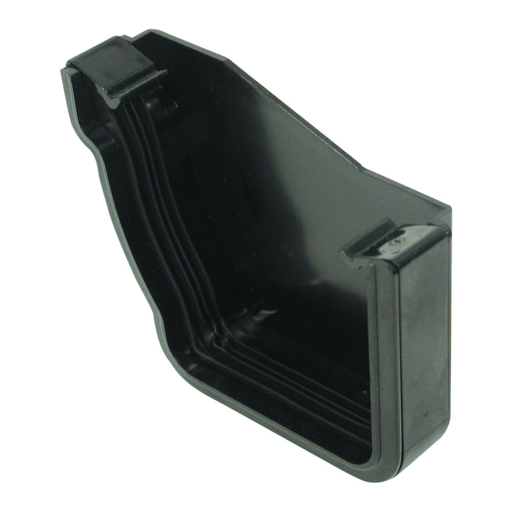 Rainwater StormLine OsRSt PVC-U Extrarenal Stop end Left Hand Black 111mm