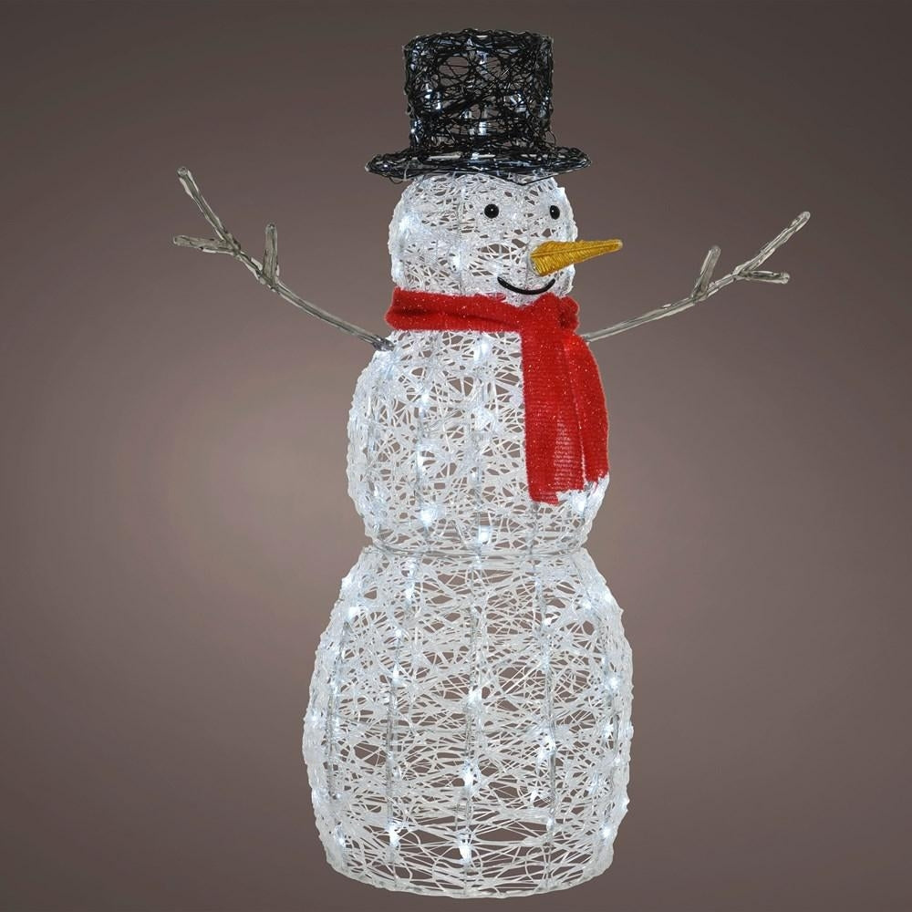 Kaemingk B.V - LED Soft Acrylic Snowman - 102cm - Warm White