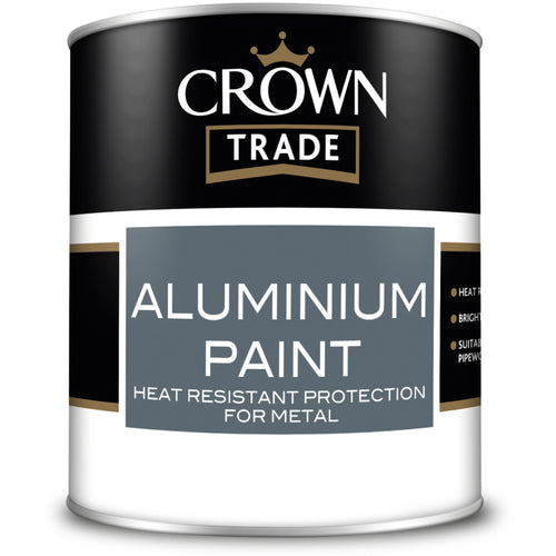 Crown Trade Aluminium Paint Aluminium 1L