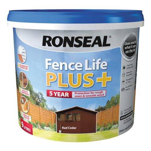 Ronseal Fence Life Plus Red Cedar 9L
