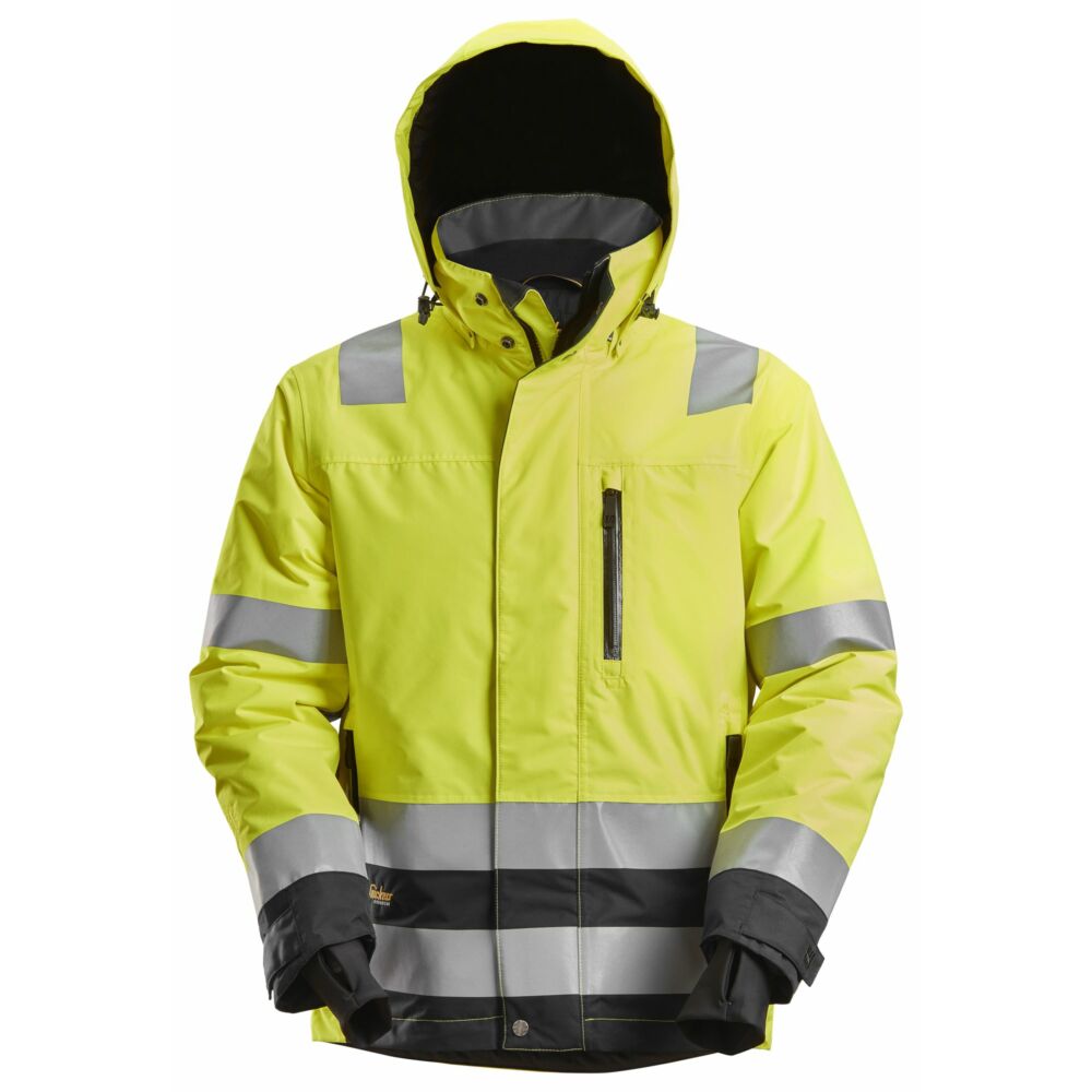 Snickers - High-Vis, Class 3 Waterproof 37.5® Insulated Jacket - High vis yellow\\Black