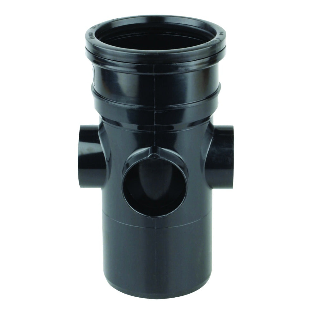 Wavin Soil PVCU Bossed Pipe Black 110mm S/S