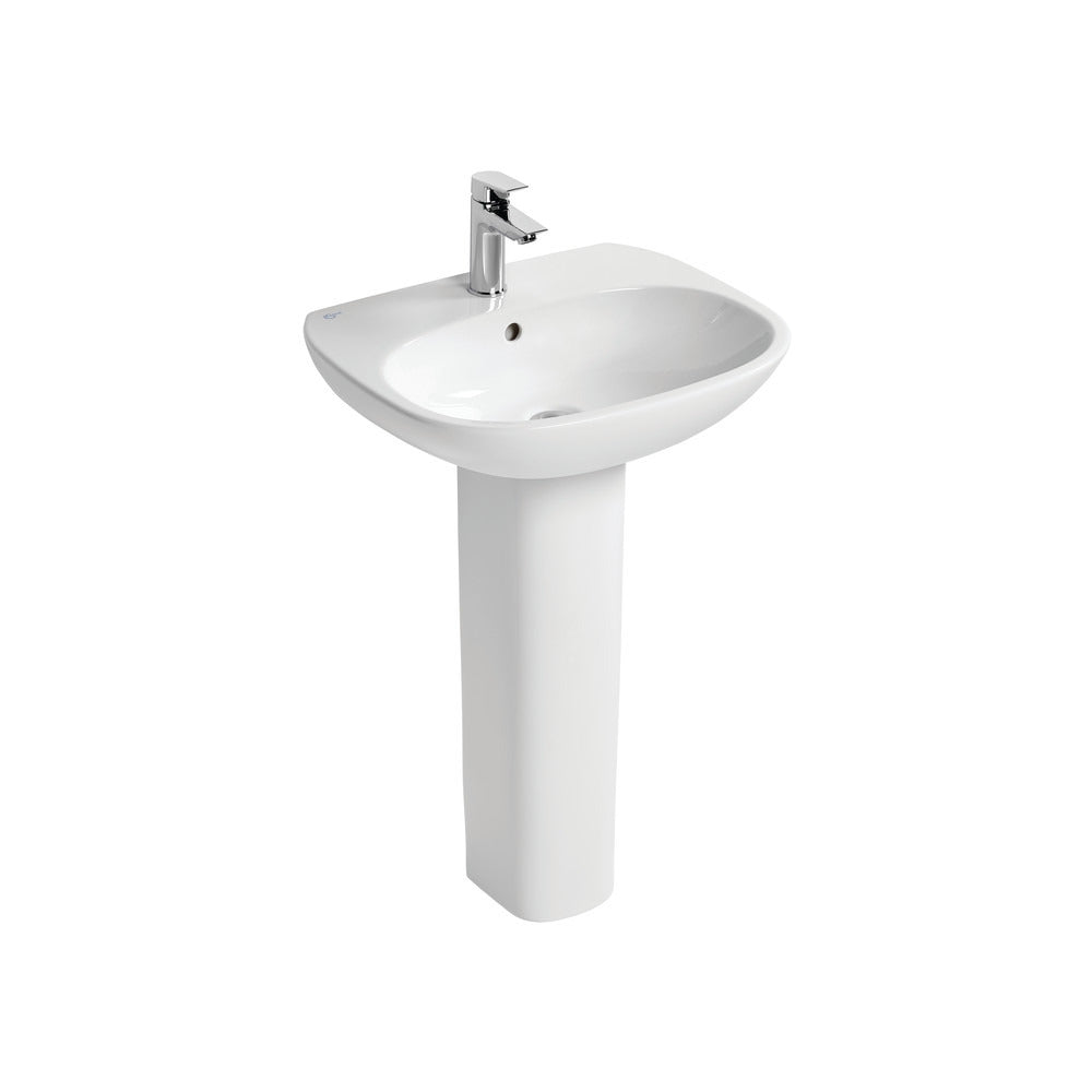 Tesi 55cm washbasin, 1 taphole