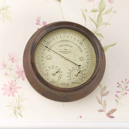 Outside In - Westminster Barometer & Thermometer 8in