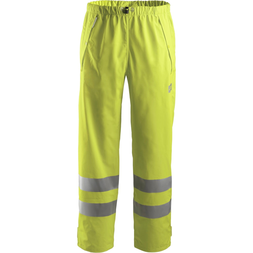Snickers - High-Vis PU Rain Trousers Class 2 - High vis yellow