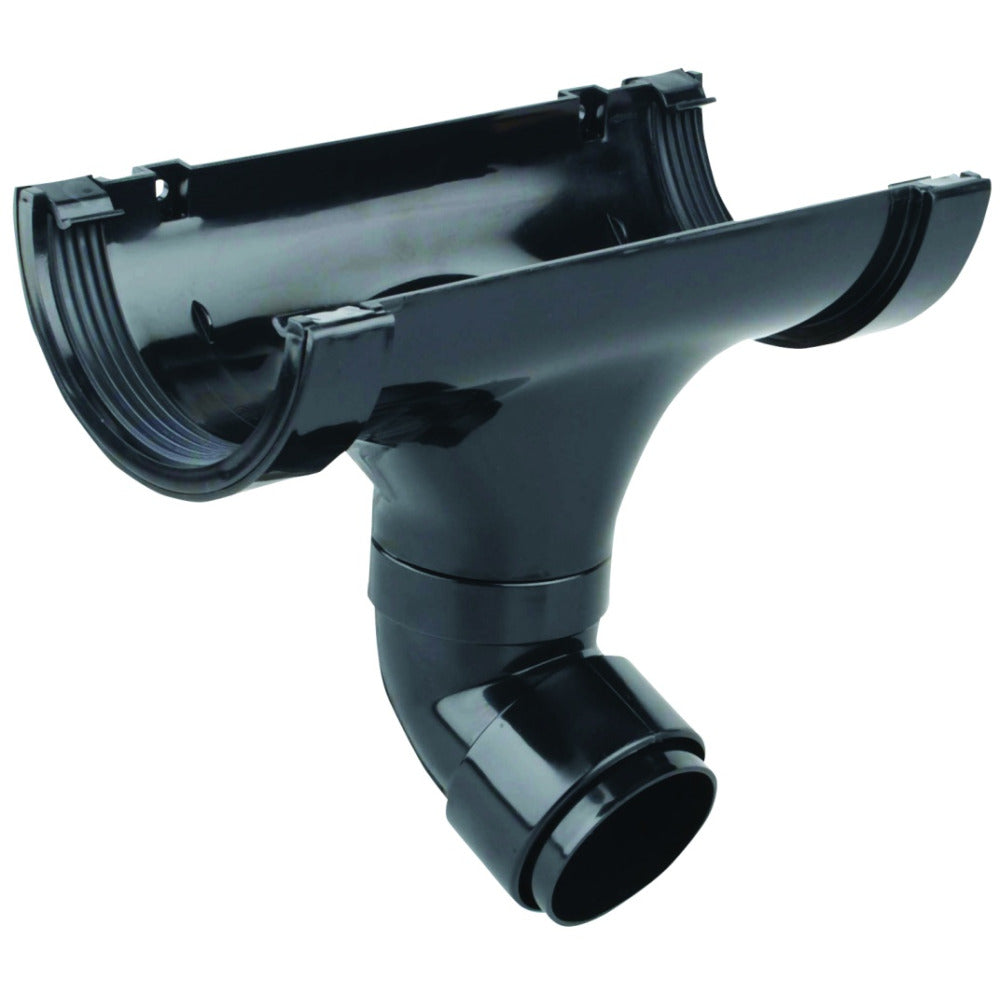 Rainwater RoundLine OsRRL PVC-U Swivelock - Bent Black 112mm
