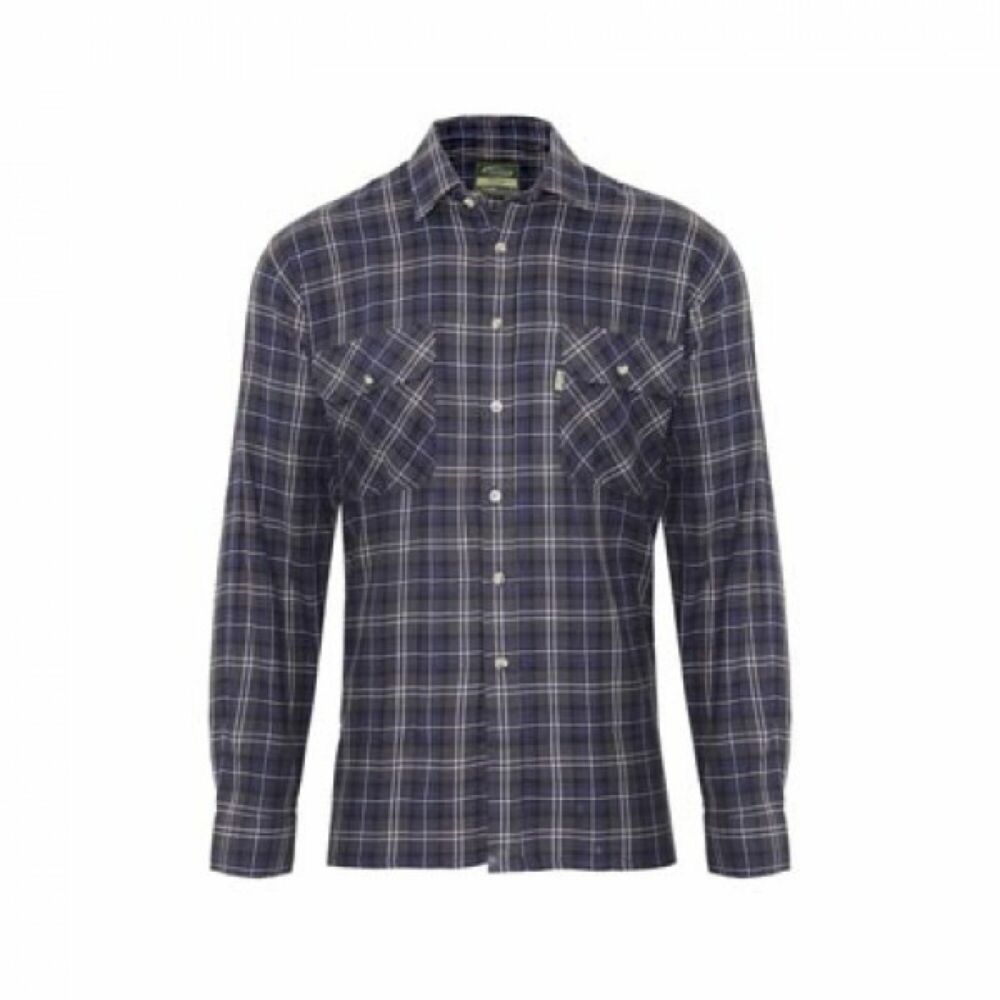 Champion Kilbeggan Cotton Long-Sleeved Shirt Blue - XL