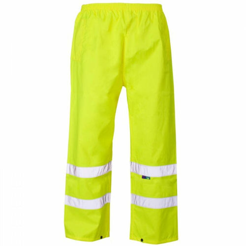 Hi-Vis Reflective Waterproof Trouser Yellow - L