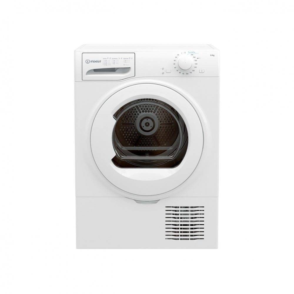 Indesit - Condenser Dryer White (I2D81WUK) - 8kg