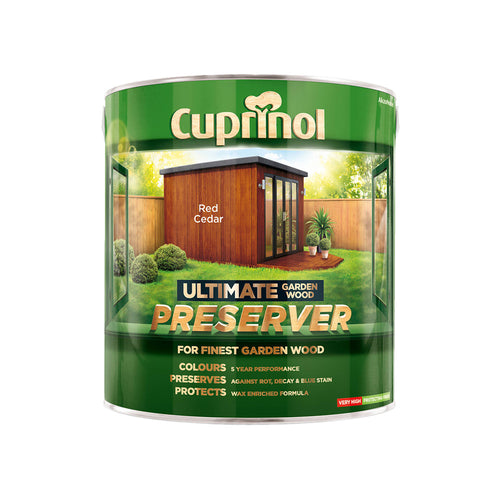 Cuprinol Ultimate Garden Wood Preserver Red Cedar 4L