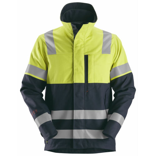 Snickers - ProtecWork, Jacket, High-Vis Class 1 - Navy/High Visibilty Yellow