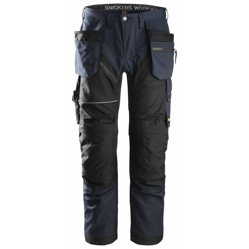 Snickers - RuffWork, Work Trousers+ Holster Pockets - Navy\\Black