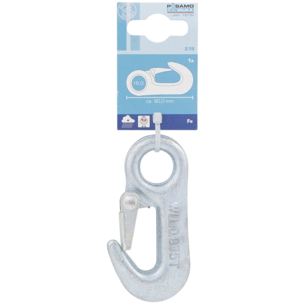 Posamo Load Hook 16x90mm Zinc Plated