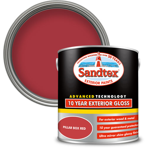 Sandtex 10 Year Gloss Pillar Box Red 2.5L