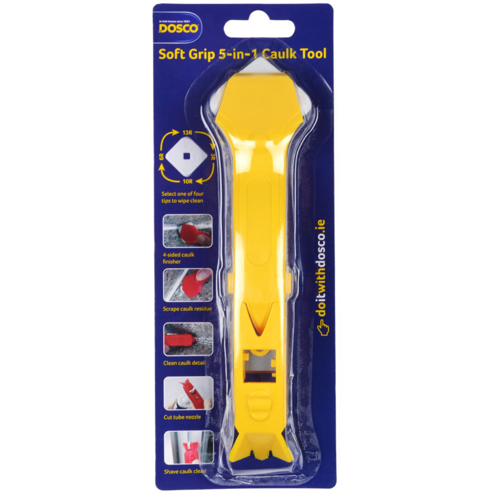 Dosco - Soft grip 5-In-1 Caulk Tool