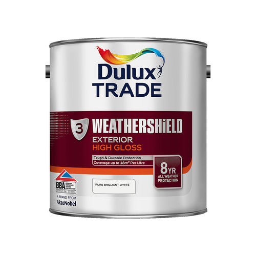 Dulux Weather Shield Gloss Pure Brilliant White 2.5L