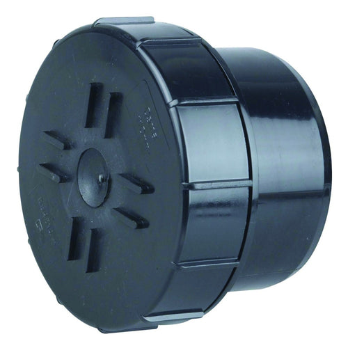 Wavin Soil OsmaS PVCU Access Plug Black 110mm P/E