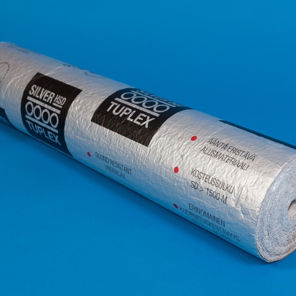 Tuplex Silver Underlay (30m2 Roll) 30m x 1m x 2mm