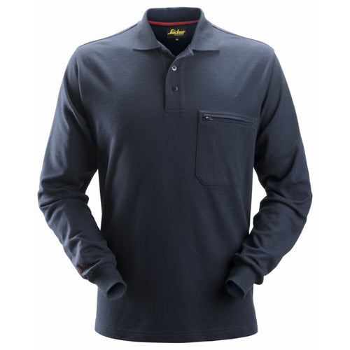Snickers - ProtecWork, Long Sleeve Polo Shirt - Navy
