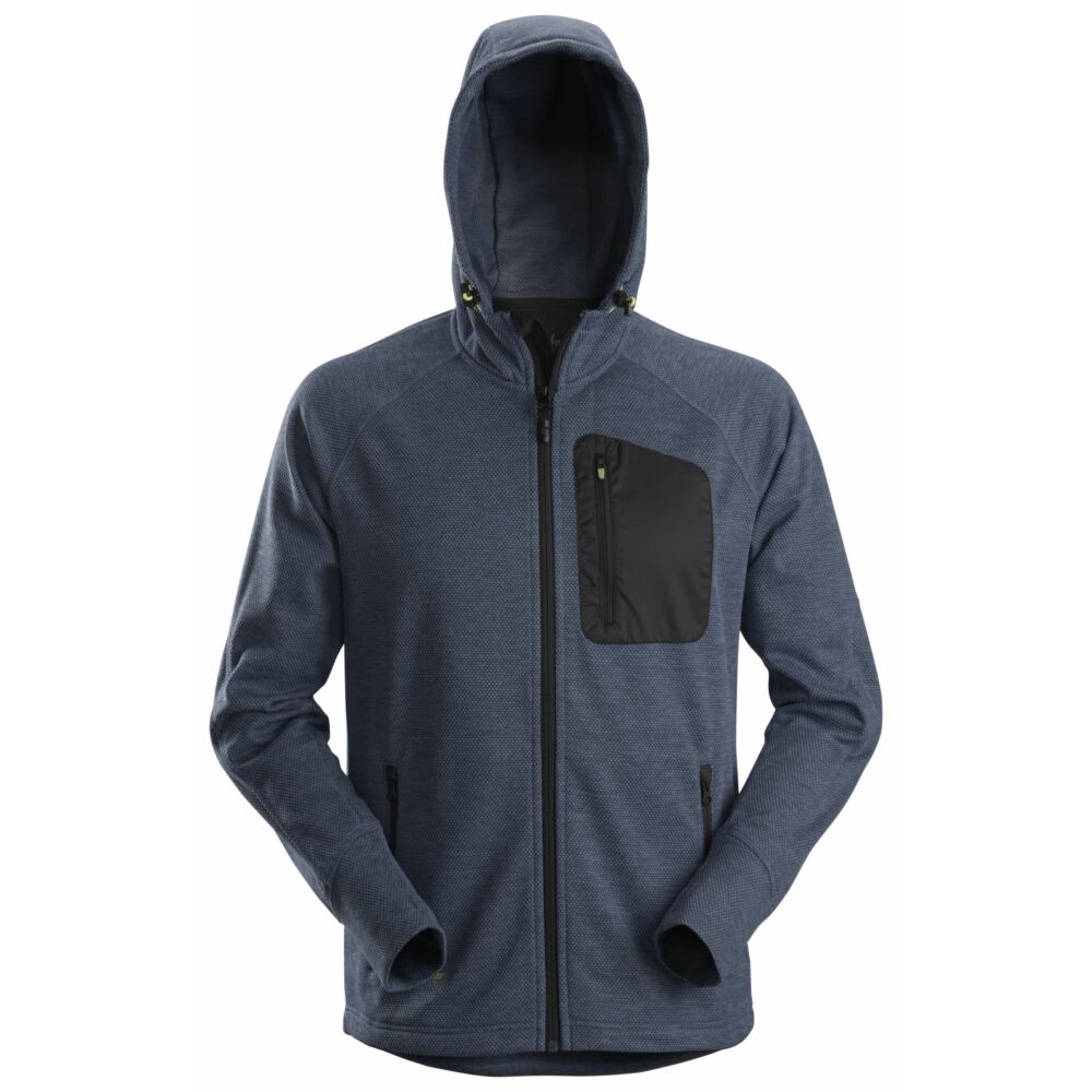 Snickers - FlexiWork, Fleece Hoodie - Navy\\Black